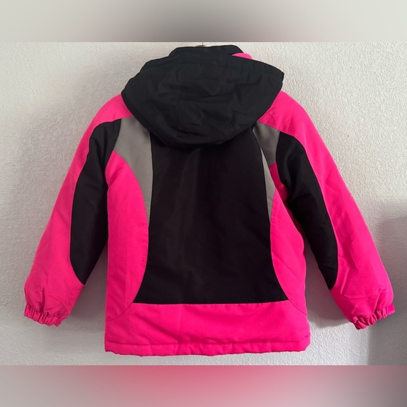 Athletech Kids Winger Jacket in Pink and Black 10/12 - Picture 4 of 5